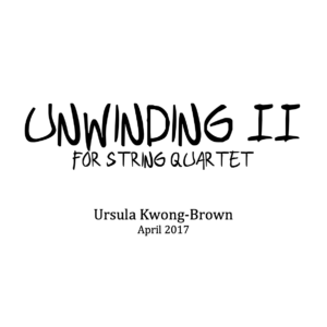 Unwinding for String Trio (Score Only)